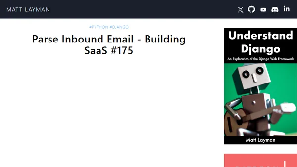 Parse Inbound Email - Building SaaS #175