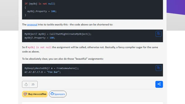 C# 14: Null-conditional assignment
