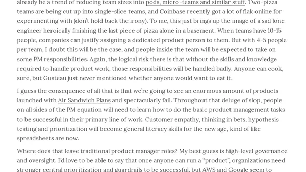 In five years, everyone will be a product manager