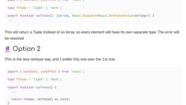 React TypeScript Hooks issue when returning array