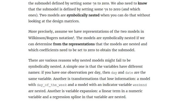 Symbolically nested