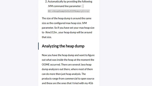 Large heap dump analysis with Eclipse Memory Analyzer