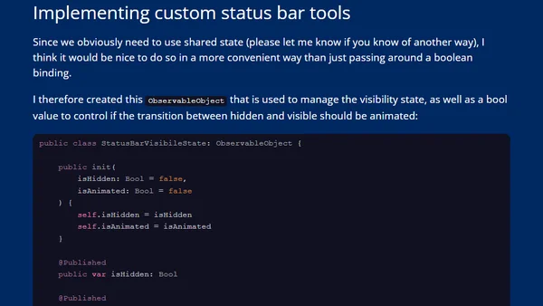Handling status bar color scheme and visibility in SwiftUI