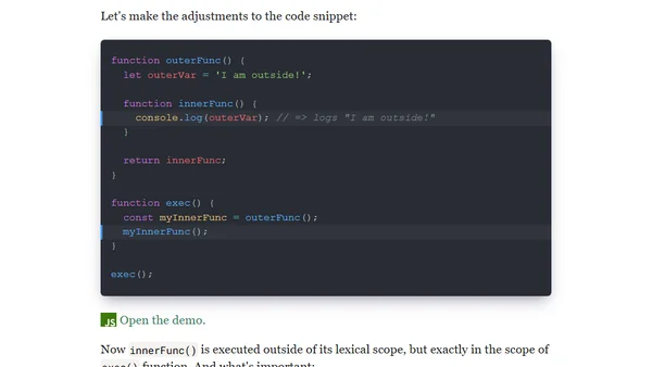 JavaScript Closure: The Beginner's Friendly Guide