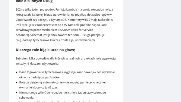 AWS IAM w praktyce – role, polityki i Spring Boot