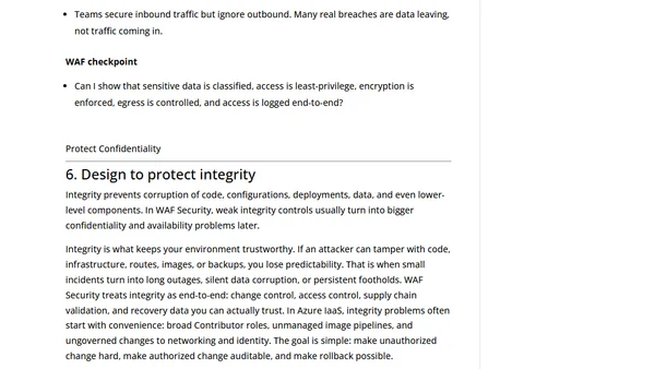 Azure WAF Security Pillar, Applied: Real Azure Architecture Moves That Reduce Blast Radius
