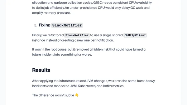 Kafka Consumer Container Restarts in Kubernetes: A Production Case Study