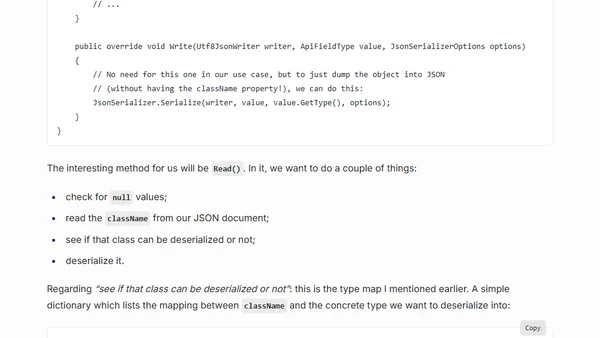 Deserializing JSON into polymorphic classes with System.Text.Json