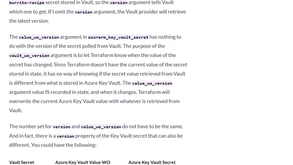 Vault Provider and Ephemeral Values