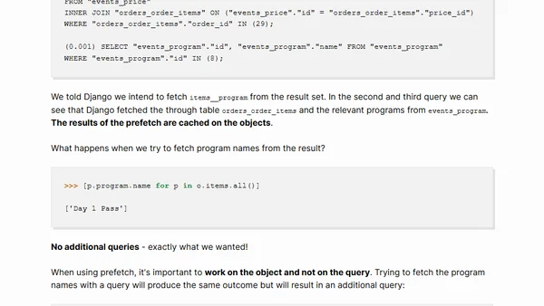 All You Need To Know About Prefetching in Django