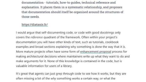 Documenting your software libraries for agents