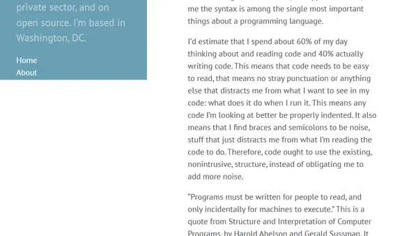 Syntax Matters