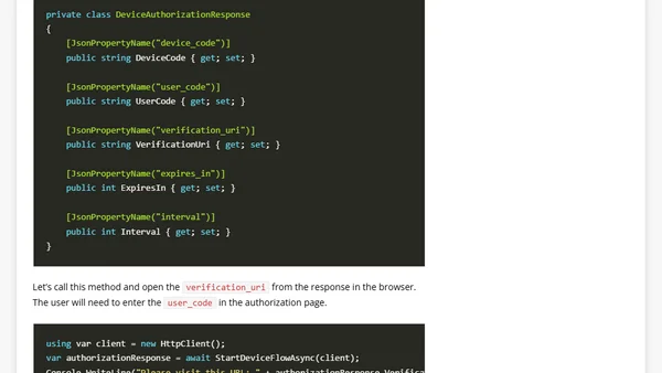 Using the OAuth 2.0 device flow to authenticate users in desktop apps