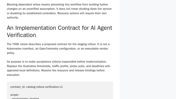 AI Agent Verification: Prove the Outcome, Not the Tool Call