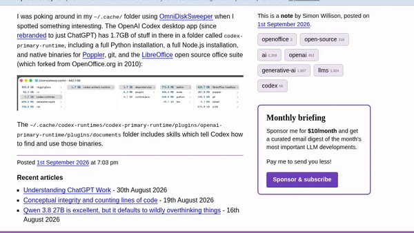 Codex bundles LibreOffice