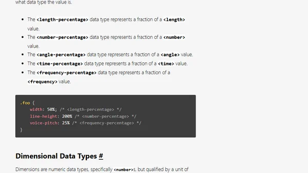 All the Generic CSS Data Types