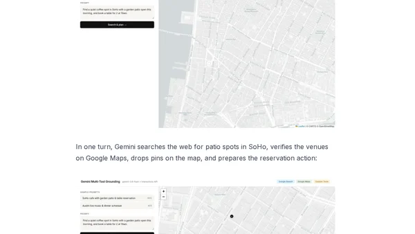 Google Maps and Google Search now work together in the Gemini API