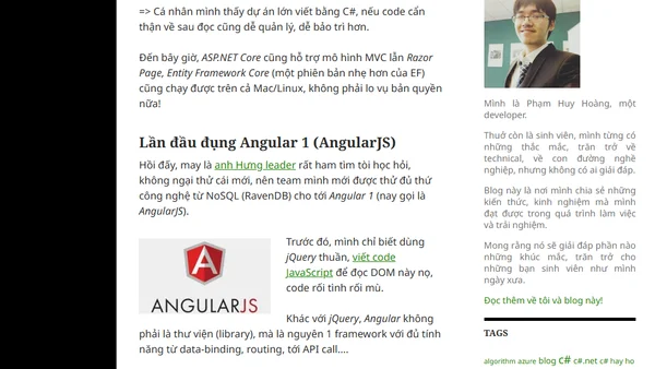 Review nhẹ các ngôn ngữ, công nghệ, framework mà mình đã và đang dùng kiếm cơm – Phần 1