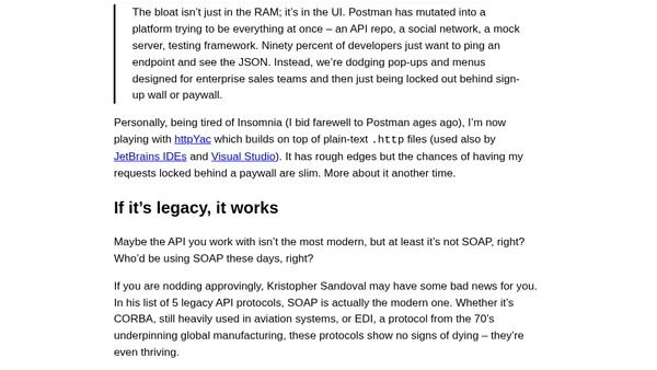 The API Dispatch #10: The old is new again