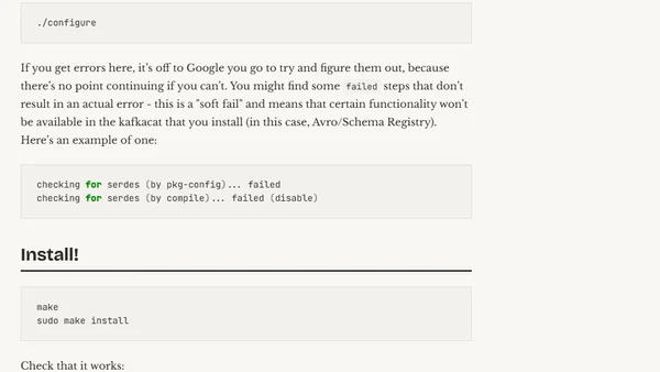 How to install kafkacat on Fedora