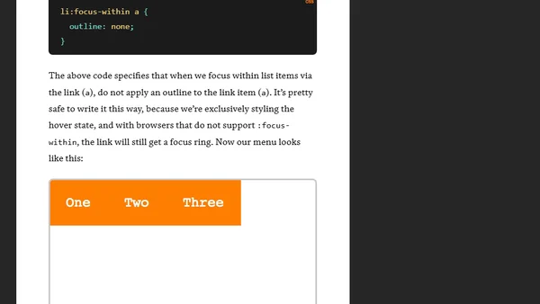 Solved With CSS! Dropdown Menus