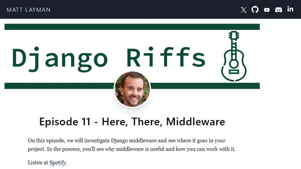 Episode 11 - Here, There, Middleware
