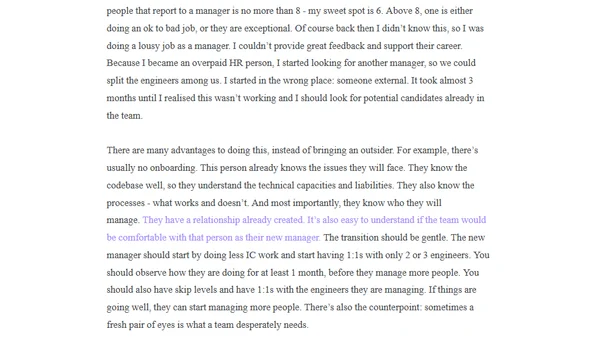 IC to Manager