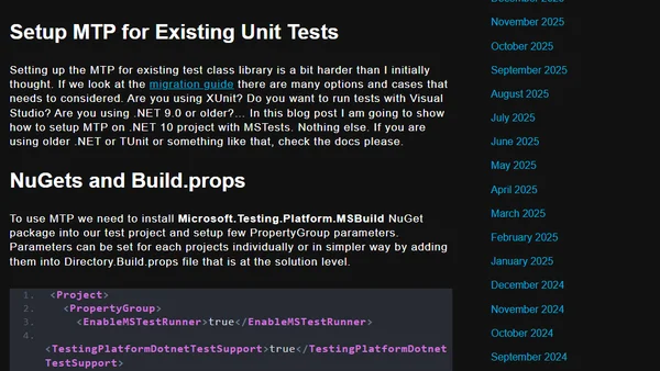 Microsoft Test Platform (MTP) – New Way to Run Unit Tests