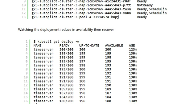 Simulate a zonal failure on Autopilot