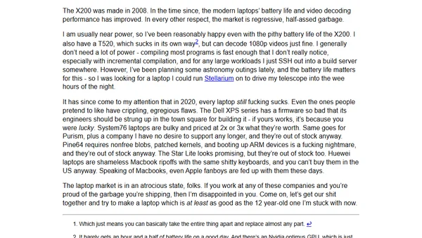 Fucking laptops