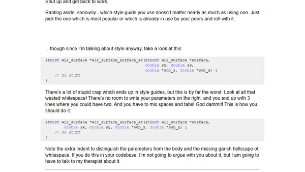 The "shut up and get back to work" coding style guide