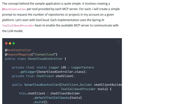 Spring AI with External MCP Servers