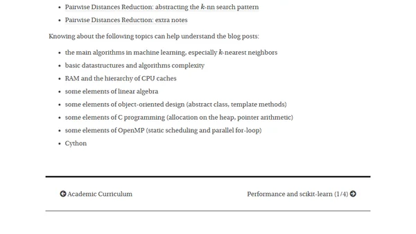 Performance and scikit-learn (0/4)
