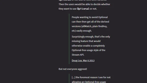 The Design of Optional