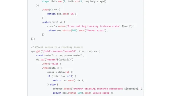Cloning Dominos Order Tracker as a Microservice with Node.js and Firebase!