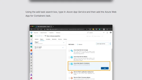 Deploying Containerised Apps to Azure Web App for Containers