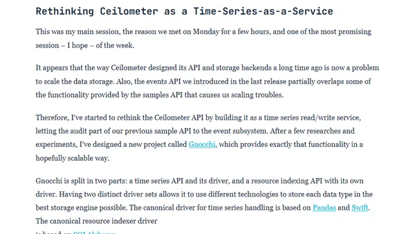 OpenStack Design Summit Juno, from a Ceilometer point of view