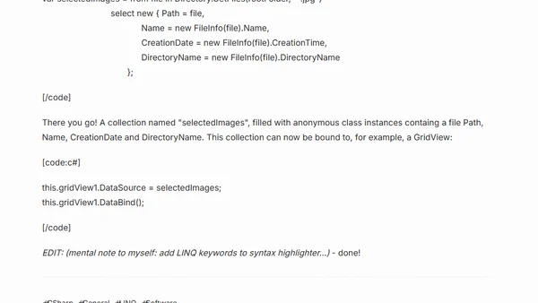 LINQ to filesystem