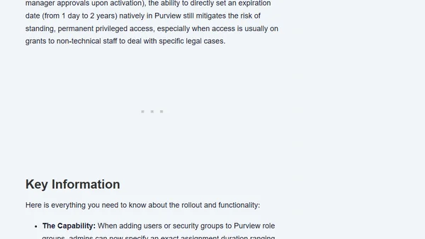 Microsoft Purview Adds Native Role Assignment Time Limits