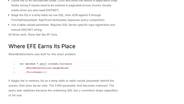 5 EF Core Performance Anti-Patterns That Entity Framework Extensions Eliminates