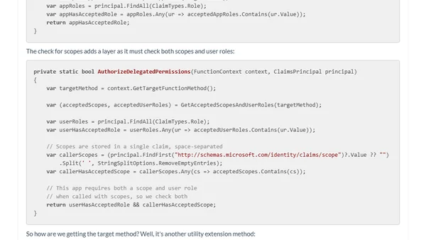 Azure AD JWT authentication in .NET isolated process Azure Functions