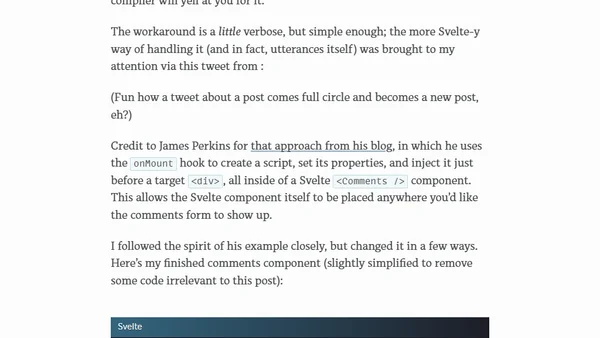 Adding blog comments to your static site with utterances