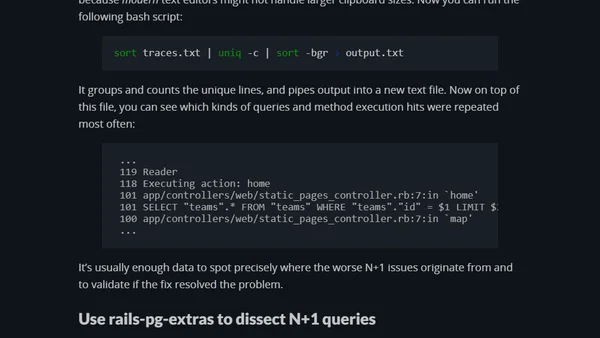 How to Find, Debug and Fix N+1 Queries in Rails