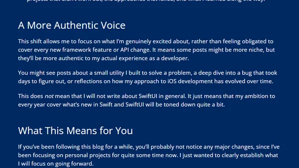 A Clarified Blog Purpose