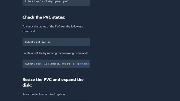 AKS: Resize Private Volume Claim to expand a Managed Premium Disk