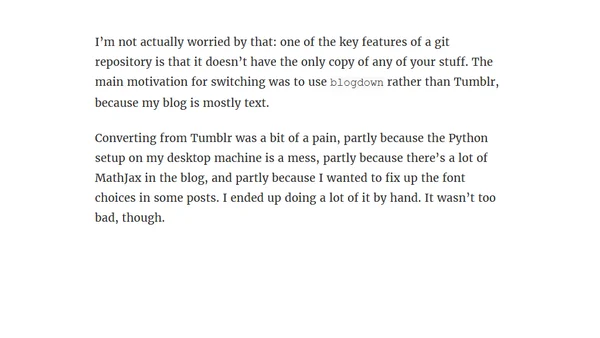 New blog home