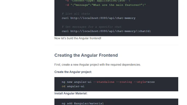 Building an AI Chat with Memory (Context) using Spring AI and Angular