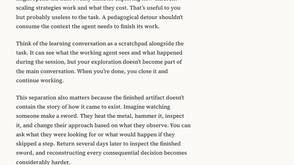 What if coding agents had a learning mode?