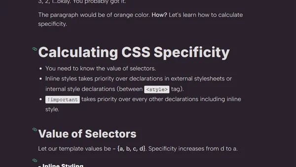 CSS Specificity