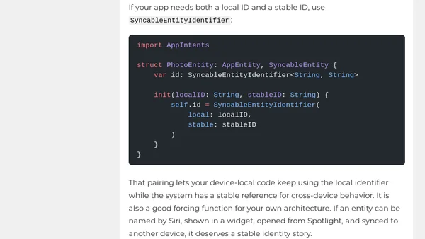 Build App Intents That Travel Across Apps And Devices